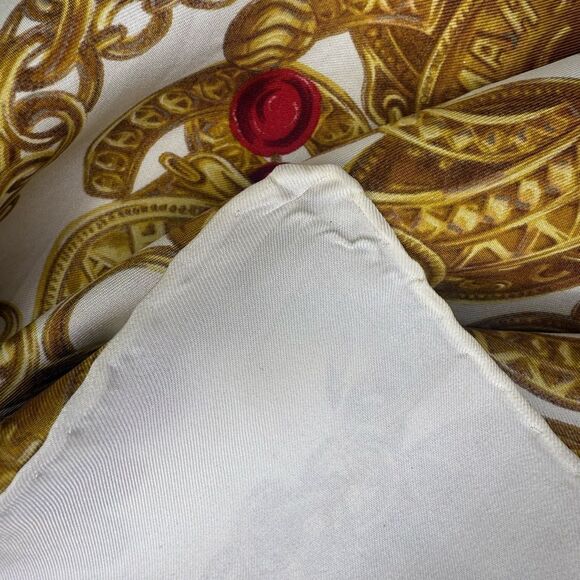 CHANEL CC Logo Jewelry Motif Silk Scarf - Picture 3 of 7